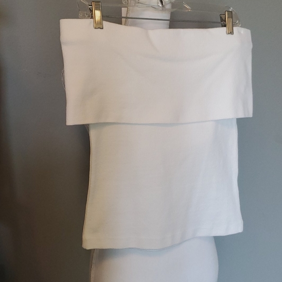 Club Monaco Kenyata off-the-shoulder white top xs - Picture 2 of 5